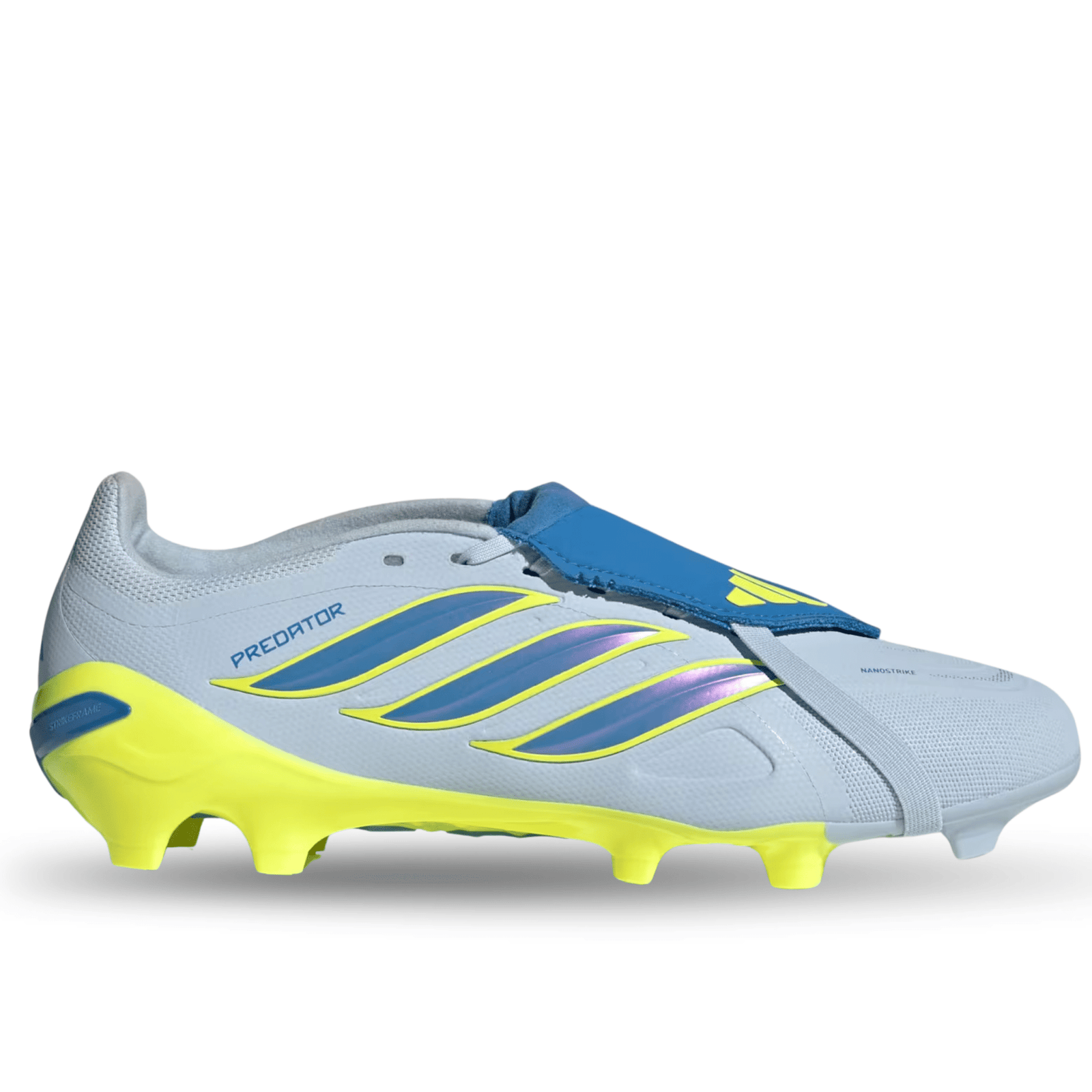 adidas Predator League FT FG Soccer Cleats (Blue/Solar Yellow) | SoccerWearhouse