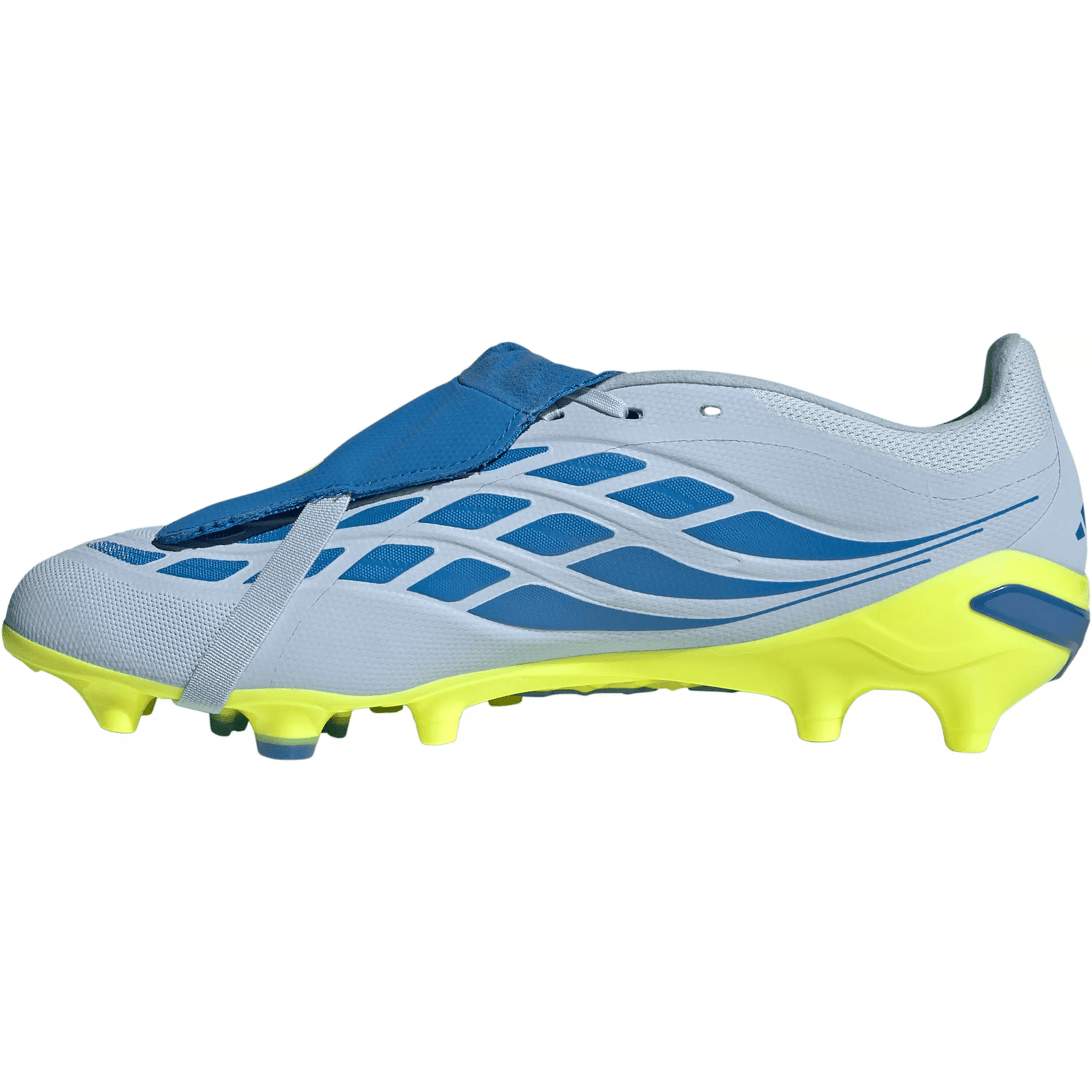 adidas Predator League FT FG Soccer Cleats (Blue/Solar Yellow) | SoccerWearhouse