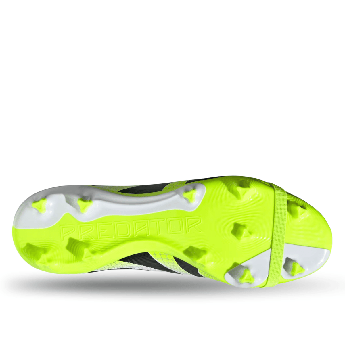 adidas Predator League FT FG/MG Soccer Cleats (White/Lucid Lemon) | SoccerWearhouse