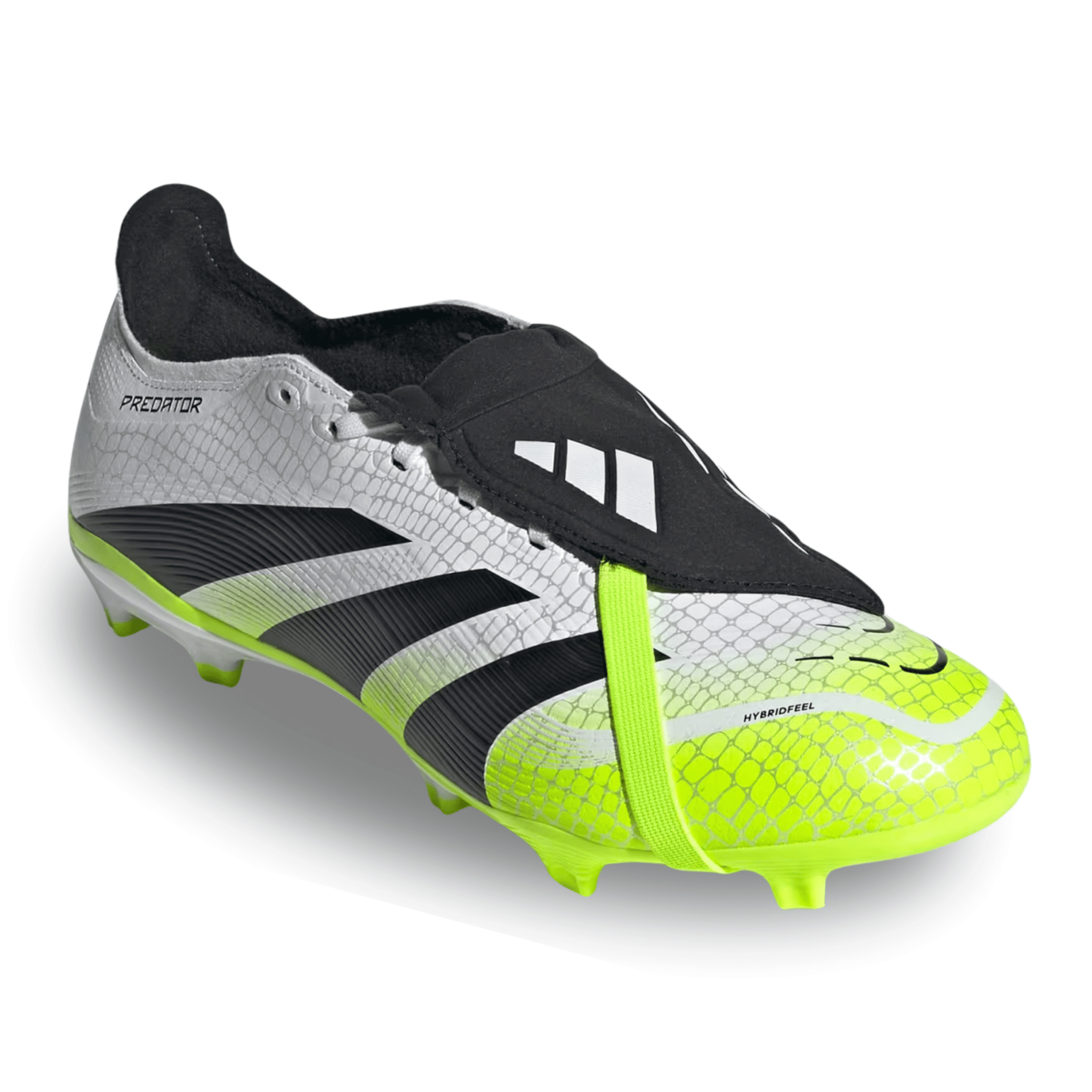 adidas Predator League FT FG/MG Soccer Cleats (White/Lucid Lemon)