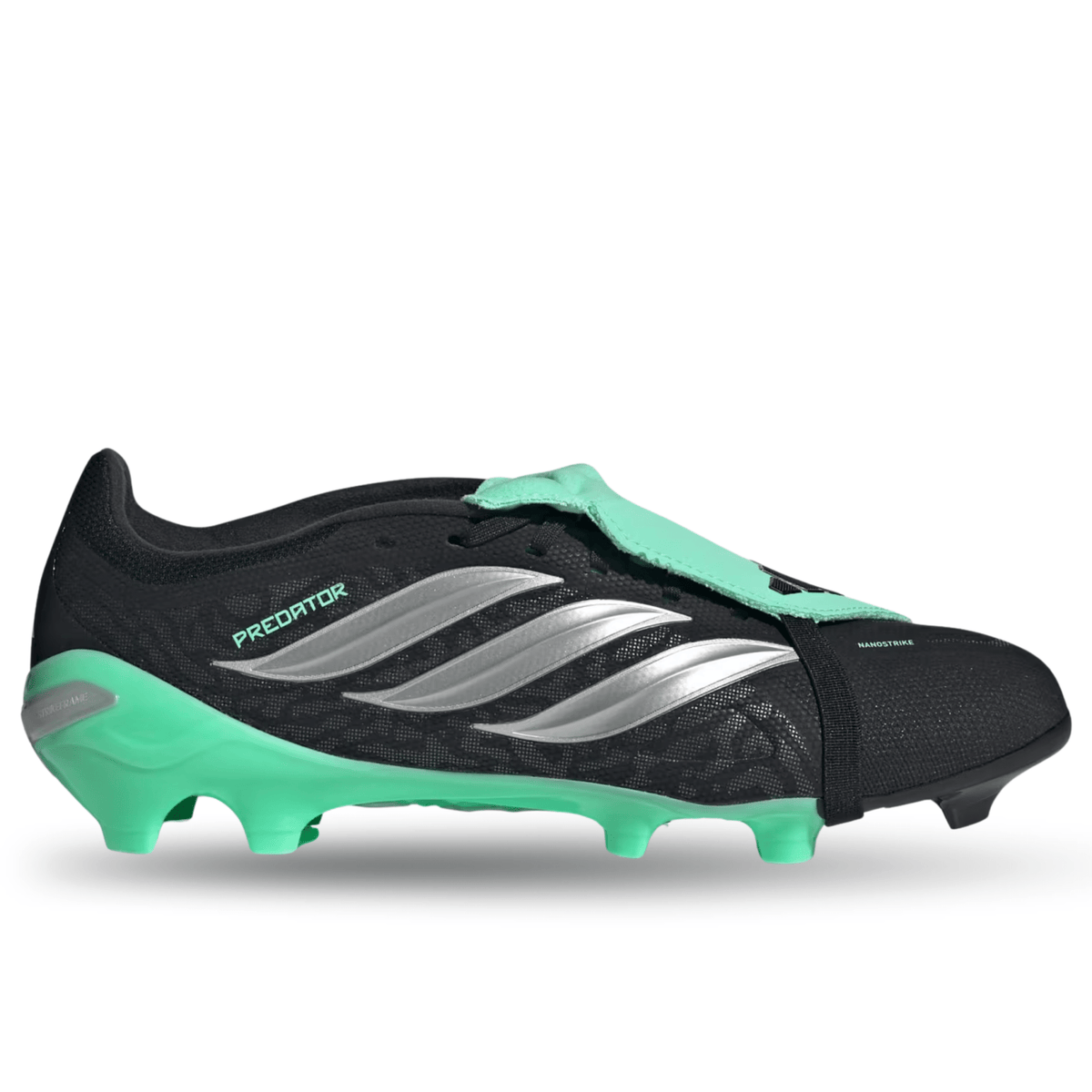 adidas Predator League FT Firm Ground Soccer Cleats (Black/Aqua) | SoccerWearhouse