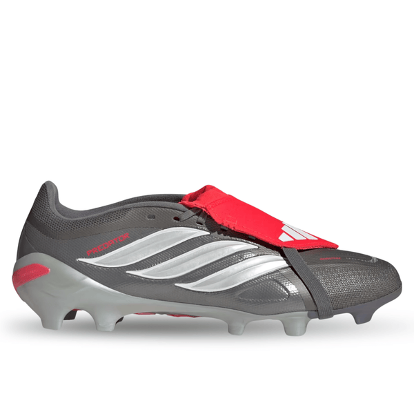 adidas Predator League FT Firm Ground Soccer Cleats (Iron Metallic/Zer