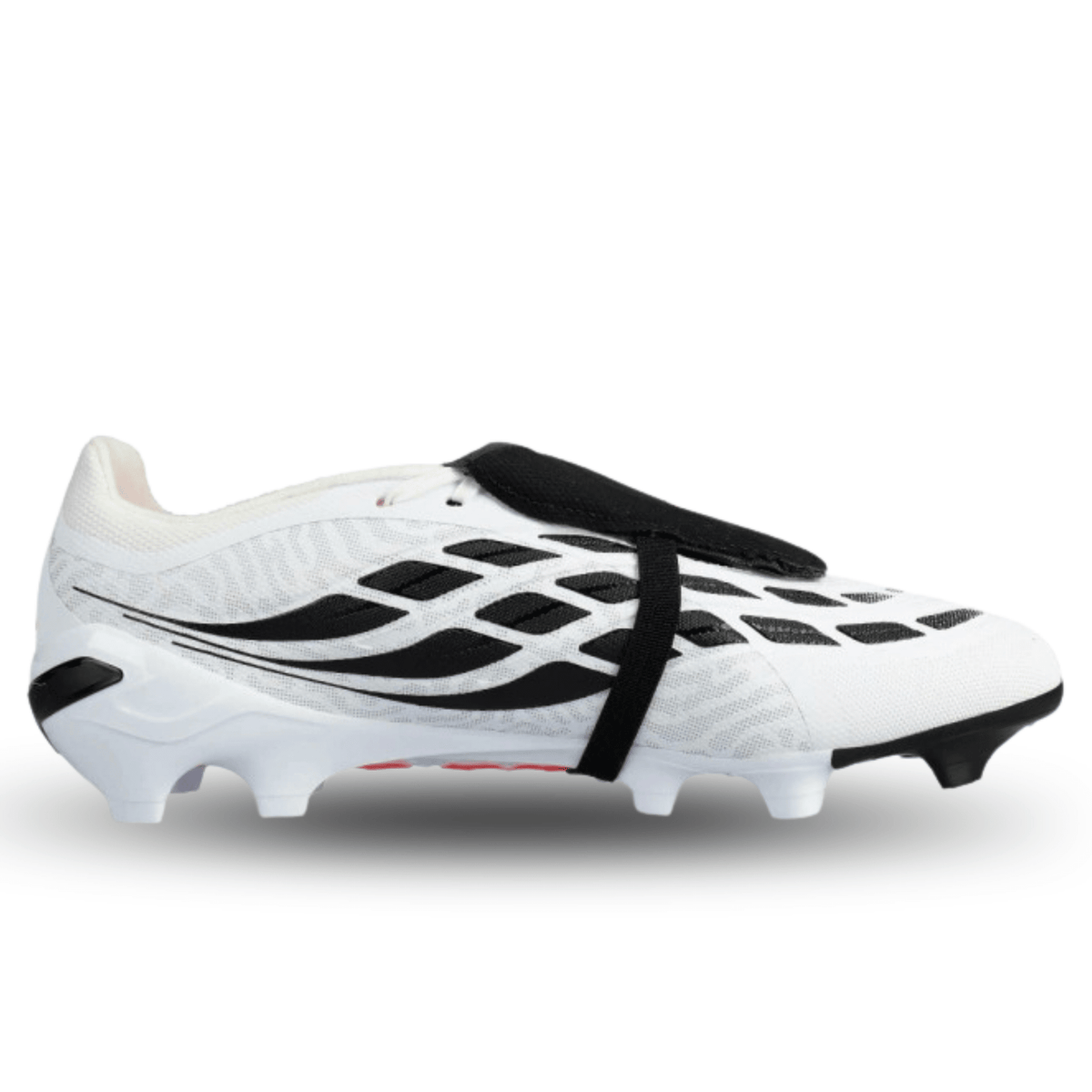 adidas Predator League FT Firm Ground Soccer Cleats (White/Black) | SoccerWearhouse