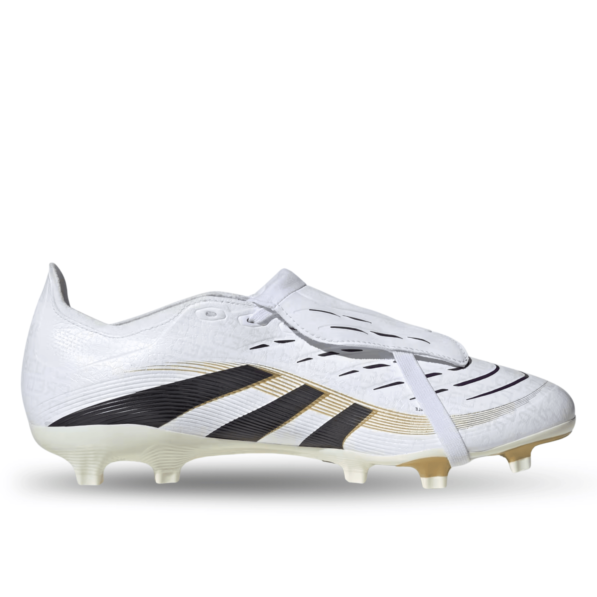 adidas Predator League FT Fold Tongue FG/MG Soccer Cleats (White/Black