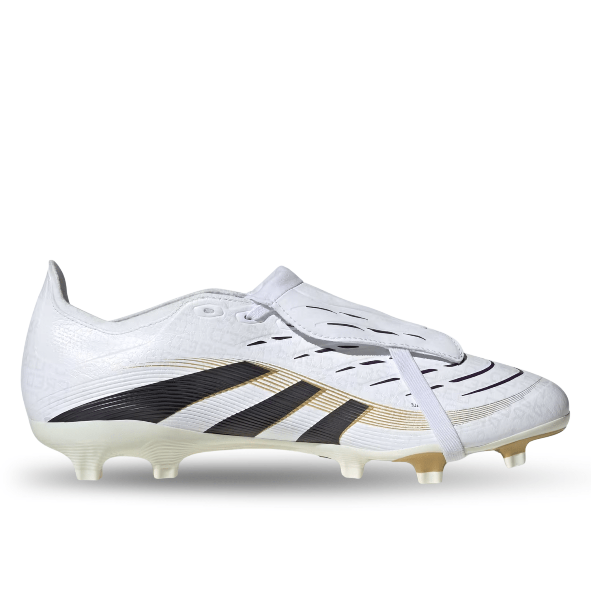 adidas Predator League FT Fold Tongue FG/MG Soccer Cleats (White/Black
