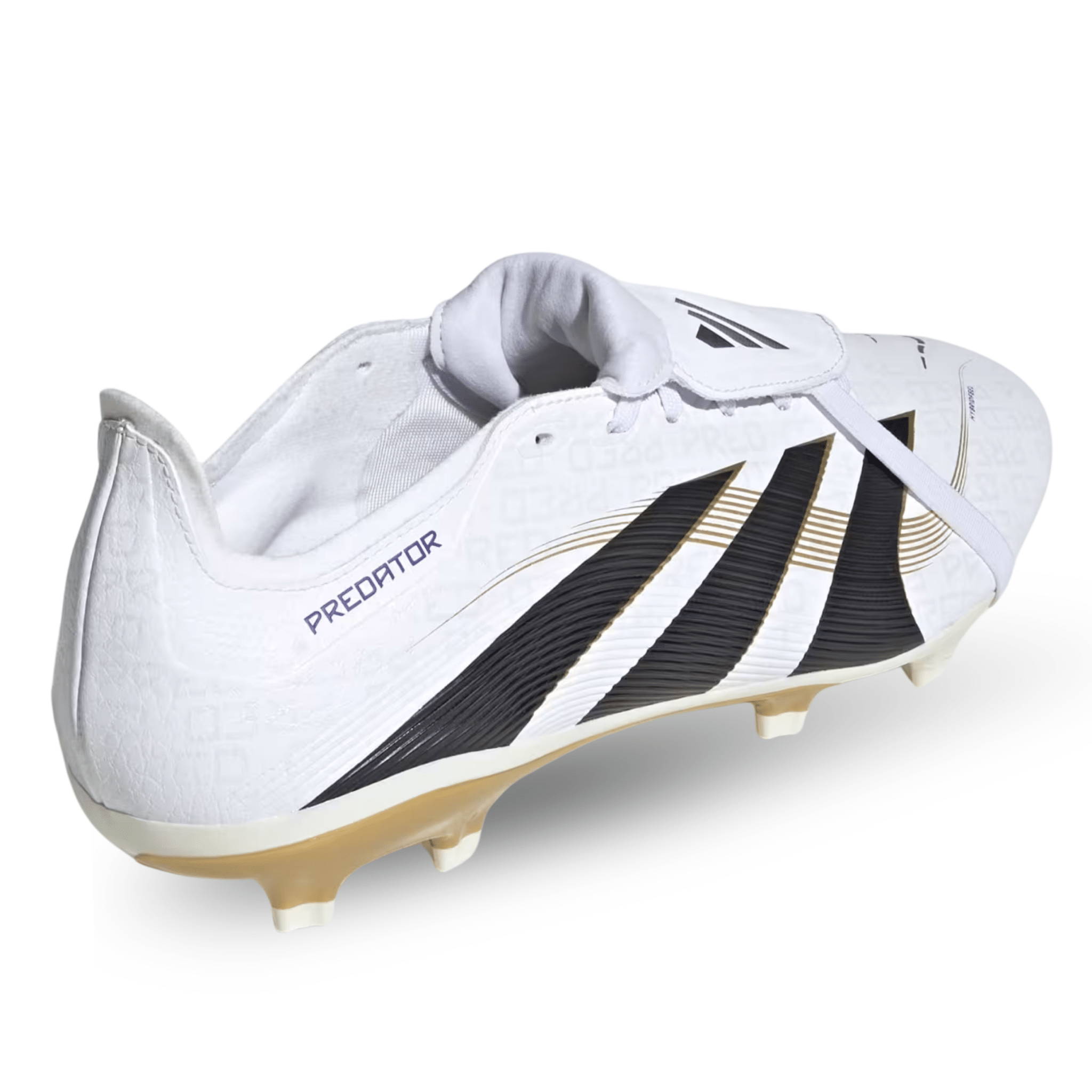 adidas Predator League FT Fold Tongue FG/MG Soccer Cleats (White/Black