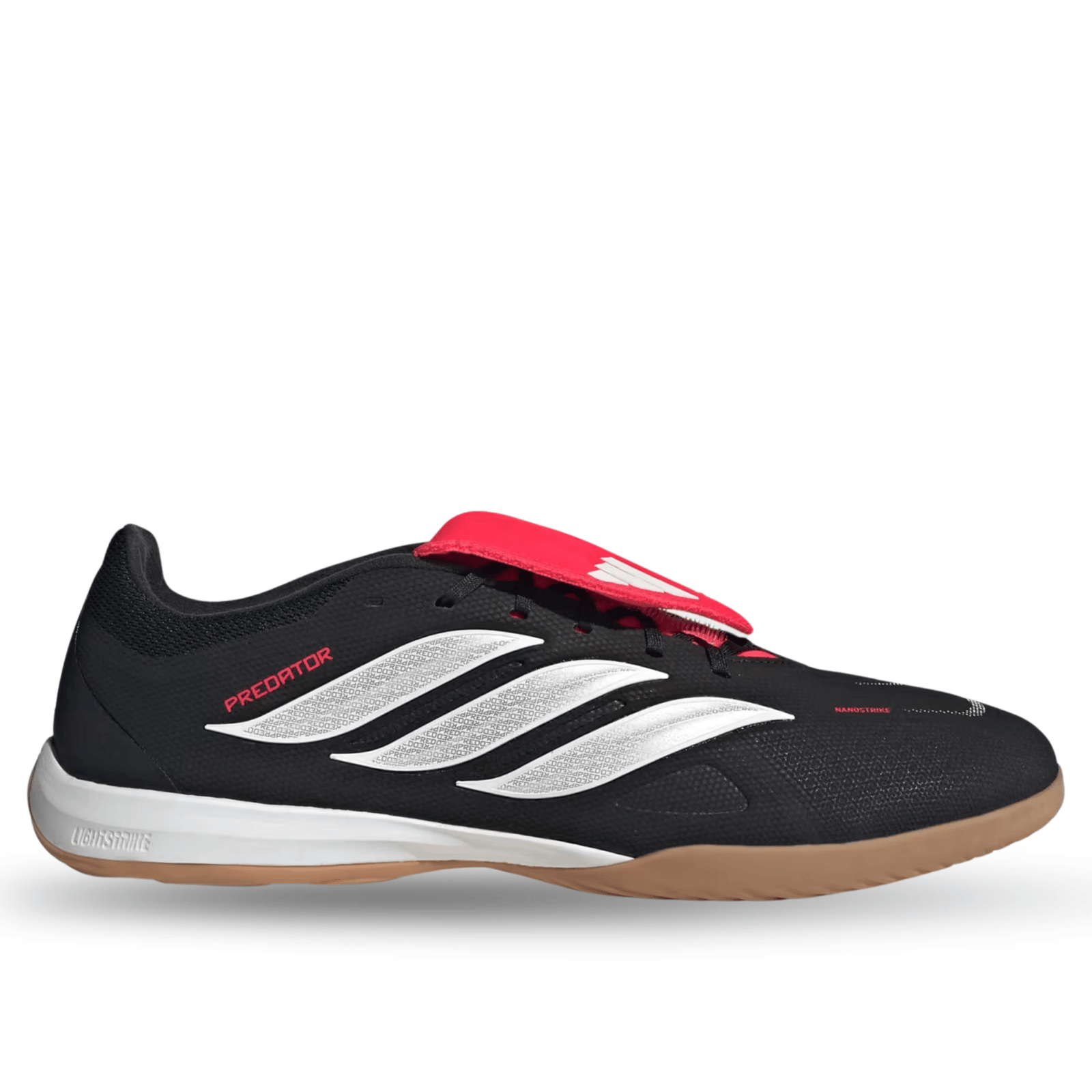 adidas Predator League FT Indoor Soccer Shoes (Black/White/Lucid Red) | SoccerWearhouse