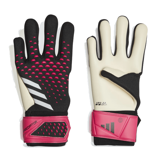 adidas Predator League Goalkeeper Glove (Black/Team Shock Pink) | SoccerWearhouse