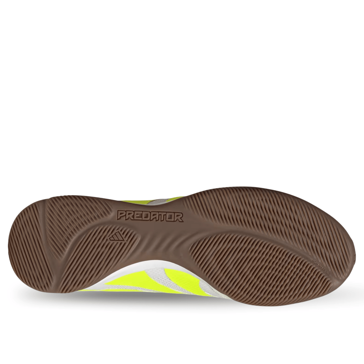 adidas Predator League Indoor Soccer Shoes (White/Lucid Lemon/Black) | SoccerWearhouse