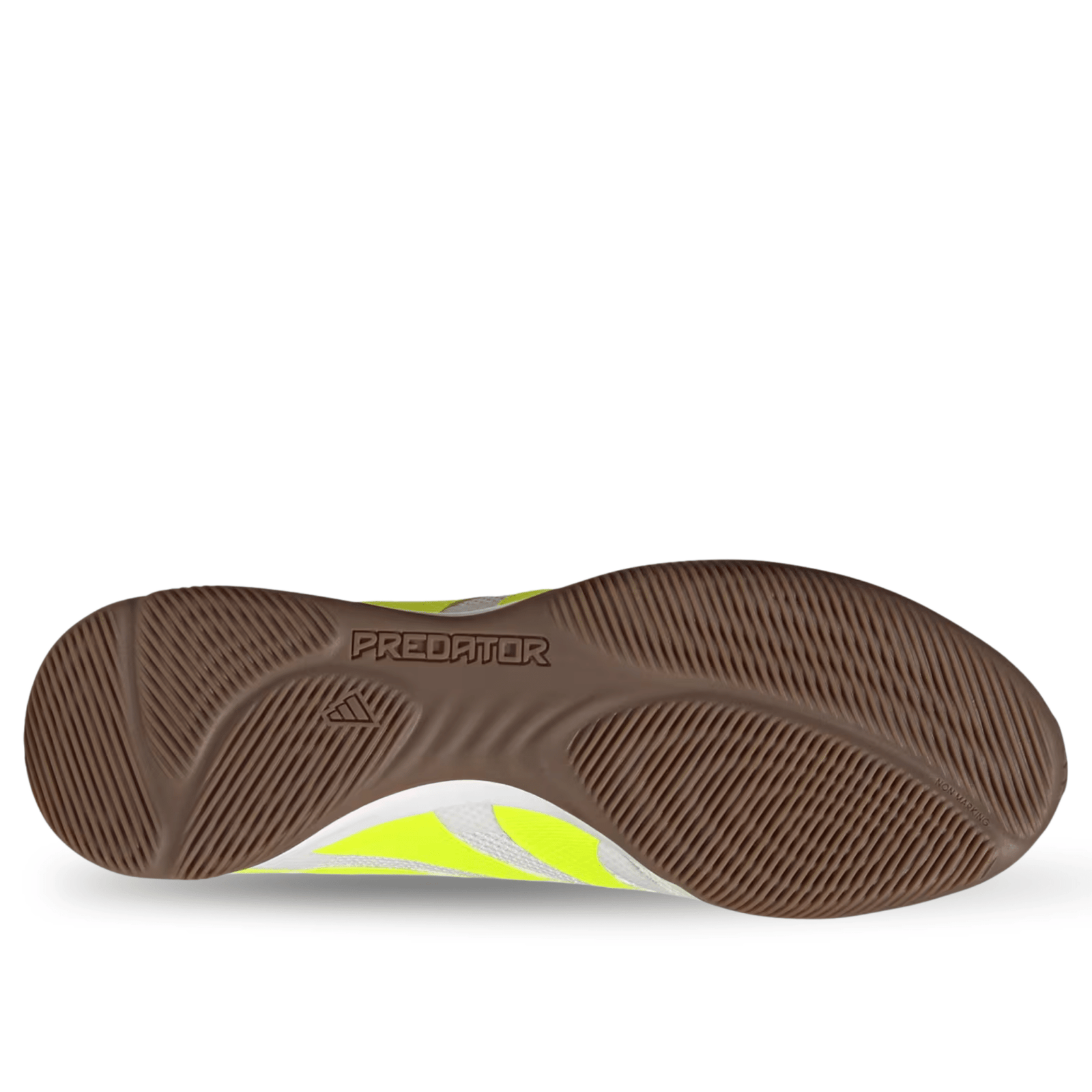 adidas Predator League Indoor Soccer Shoes (White/Lucid Lemon/Black) | SoccerWearhouse