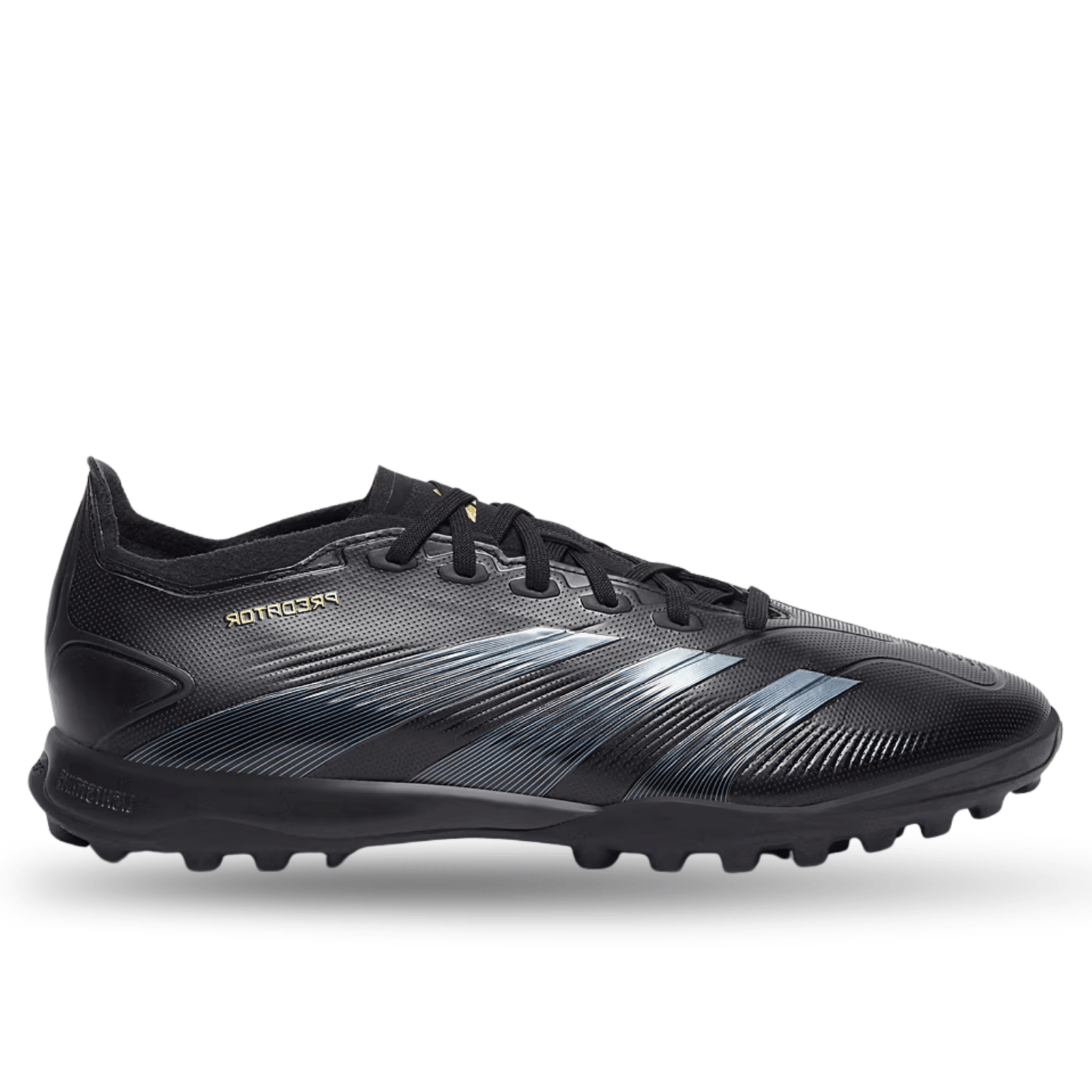 adidas Predator League TF Cleat (Core Black/Carbon/Gold Metallic) | SoccerWearhouse