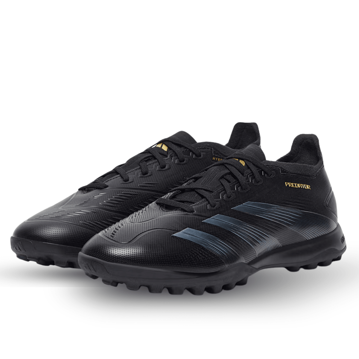 adidas Predator League TF Cleat (Core Black/Carbon/Gold Metallic) | SoccerWearhouse