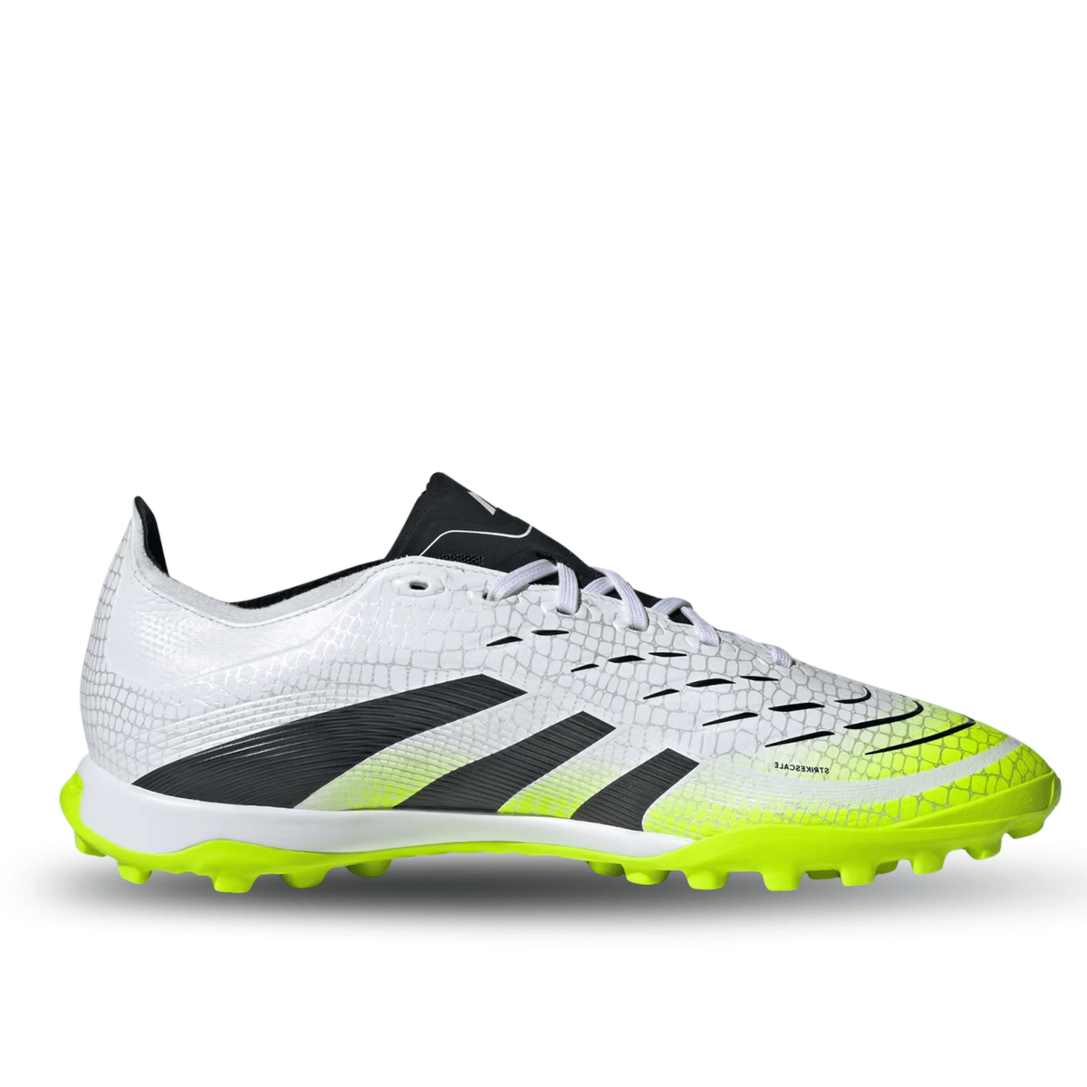 adidas Predator League Turf Soccer Shoes (White/Black/Lucid Lemon) | SoccerWearhouse