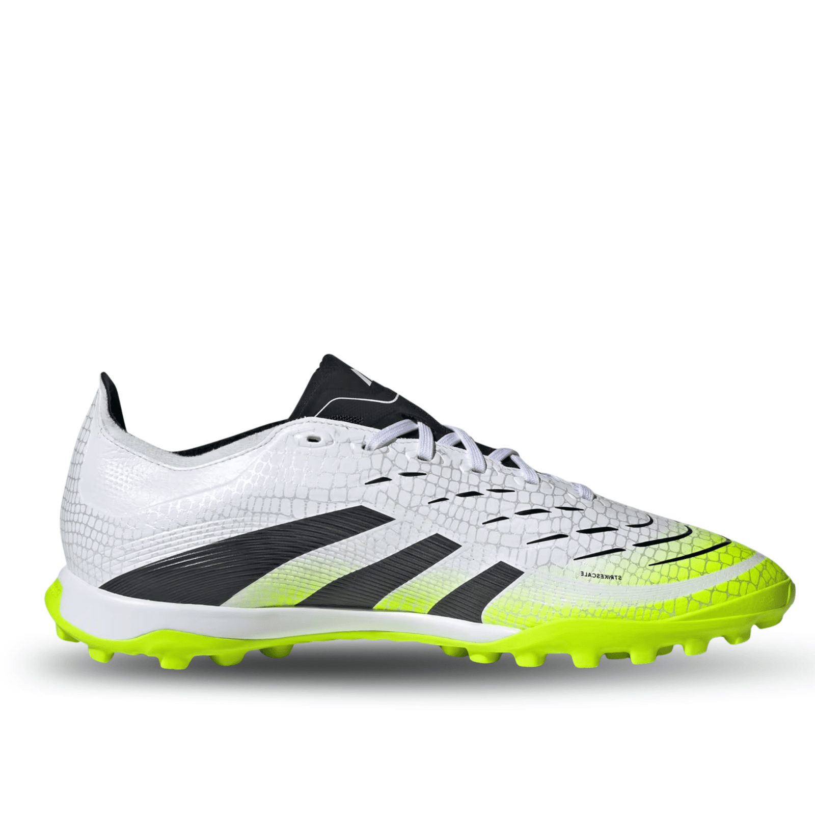 adidas Predator League Turf Soccer Shoes (White/Black/Lucid Lemon) | SoccerWearhouse