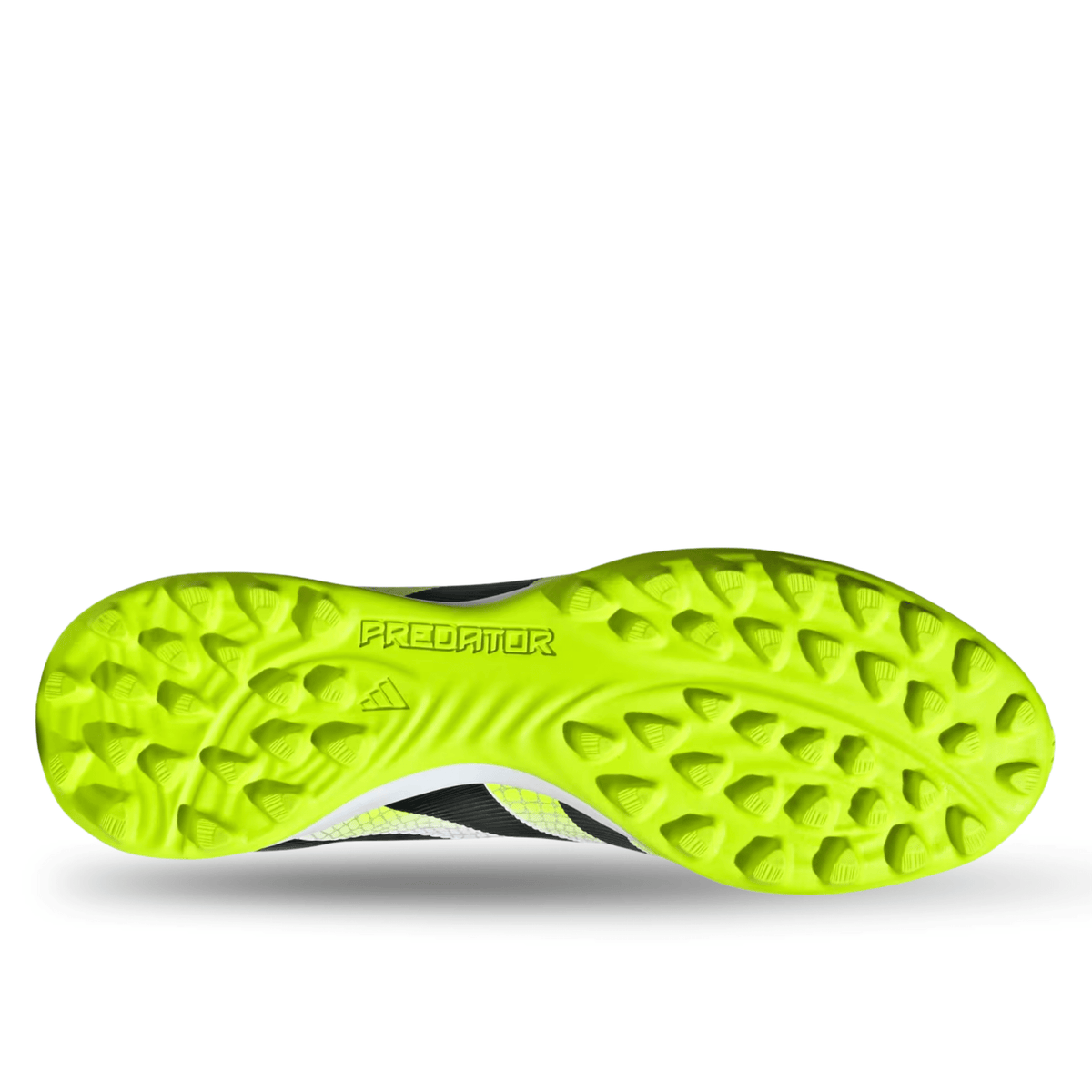 adidas Predator League Turf Soccer Shoes (White/Black/Lucid Lemon) | SoccerWearhouse