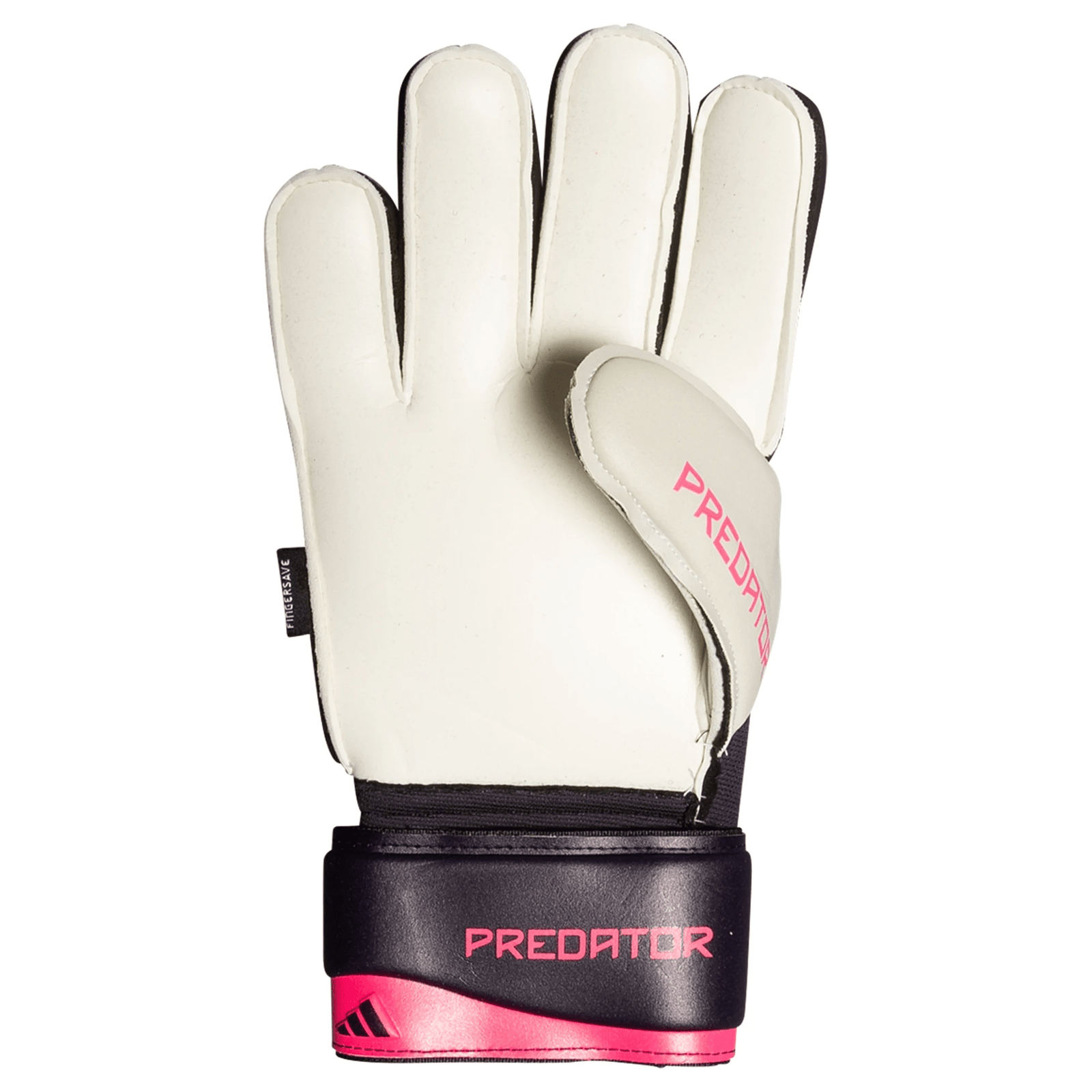 adidas Predator Match Fingersave Goalkeeper Glove (Turbo/Black) | SoccerWearhouse