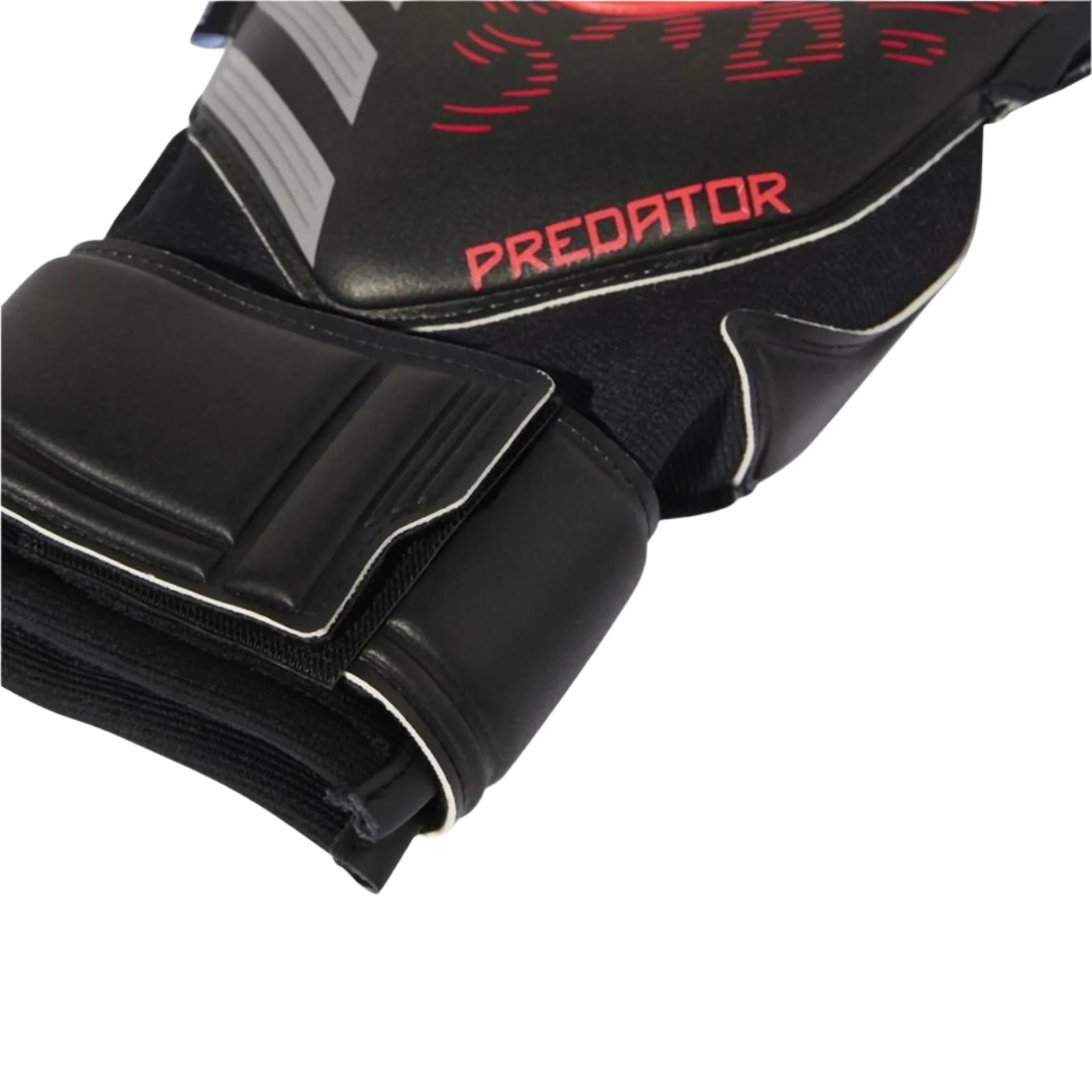 adidas Predator Match FS Goalkeeper Glove (Black/Lucid Red) | SoccerWearhouse