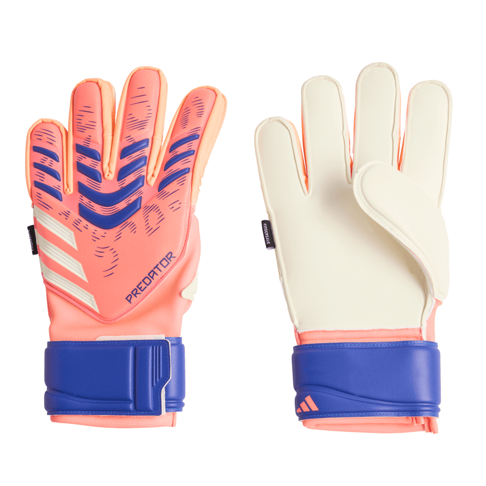 adidas Predator Match FS Goalkeeper Glove (Orange/Blue) | SoccerWearhouse