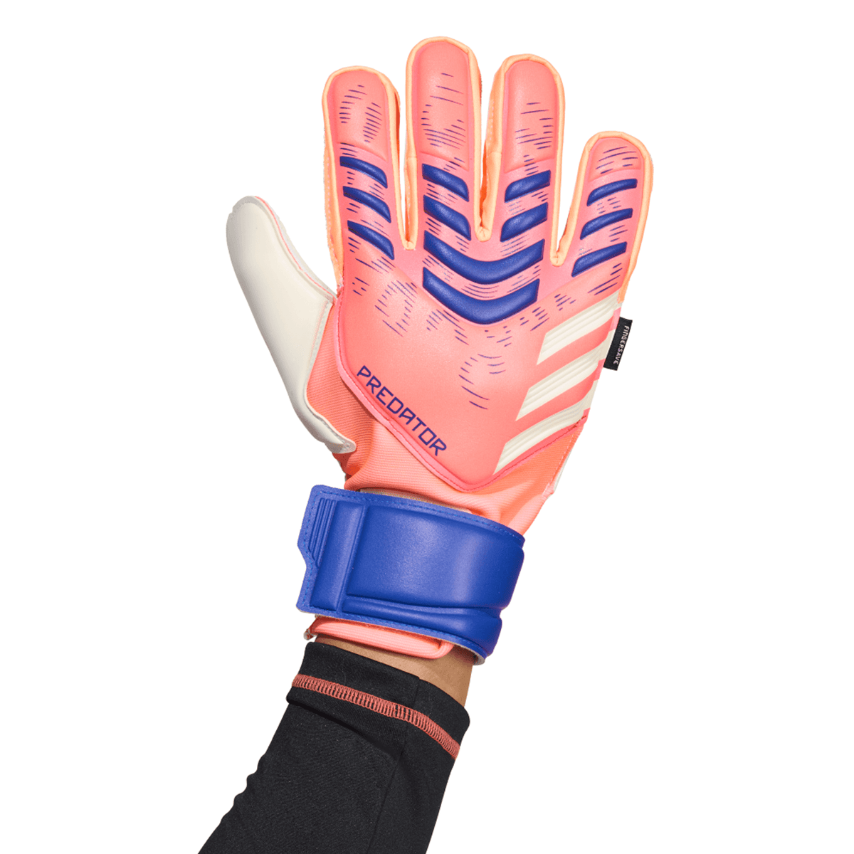 adidas Predator Match FS Goalkeeper Glove (Orange/Blue) | SoccerWearhouse