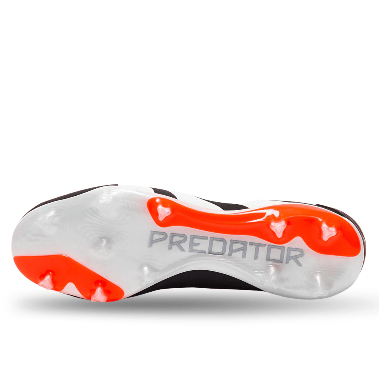 adidas Predator Pro Firm Ground Soccer Cleats (Core Black/White/Orange) | SoccerWearhouse