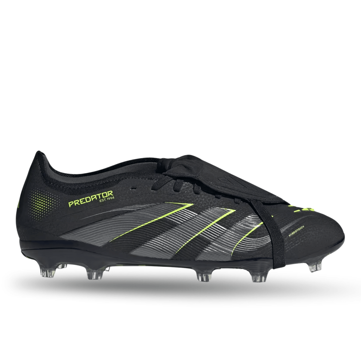 adidas Predator Pro FT Firm Ground Soccer Cleats (Black/Lucid Lemon) | SoccerWearhouse