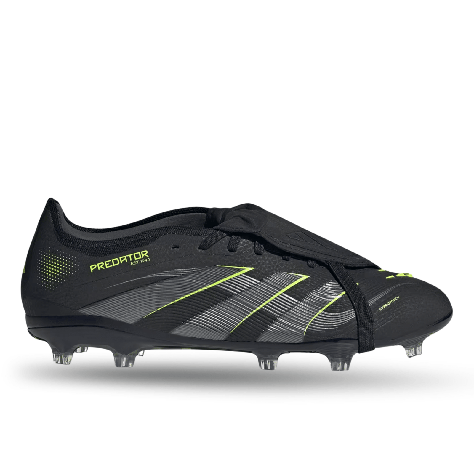 adidas Predator Pro FT Firm Ground Soccer Cleats (Black/Lucid Lemon) | SoccerWearhouse