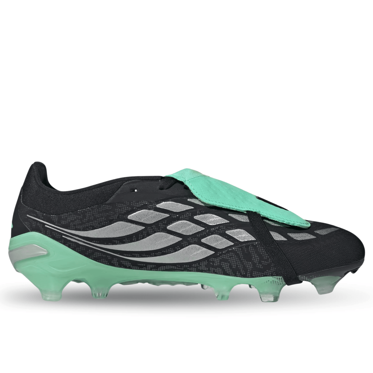 adidas Predator Pro FT Firm Ground Soccer Cleats (Core Black/Silver Metallic/Pulse) | SoccerWearhouse