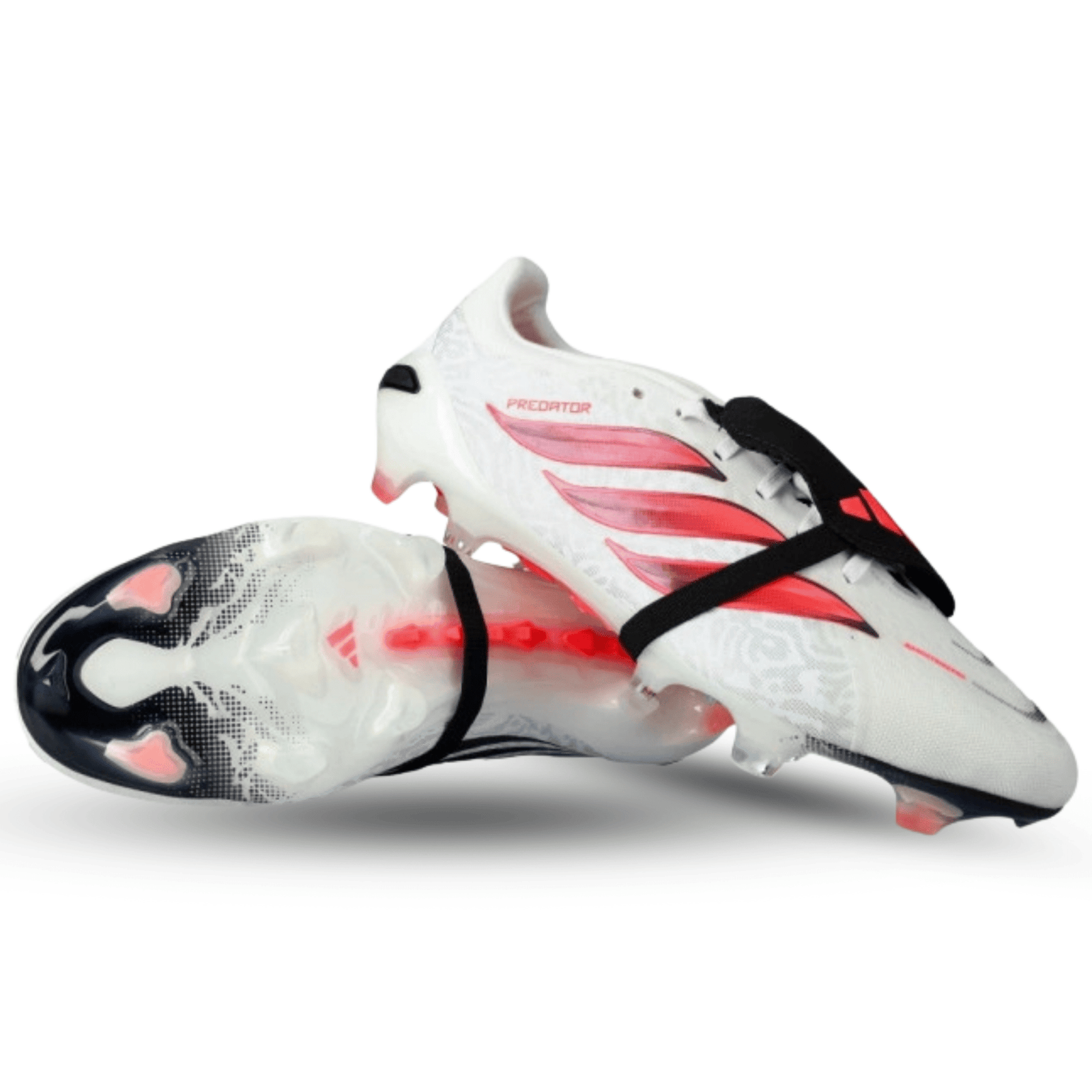 adidas Predator Pro FT Firm Ground Soccer Cleats (White/Solar Turbo) | SoccerWearhouse