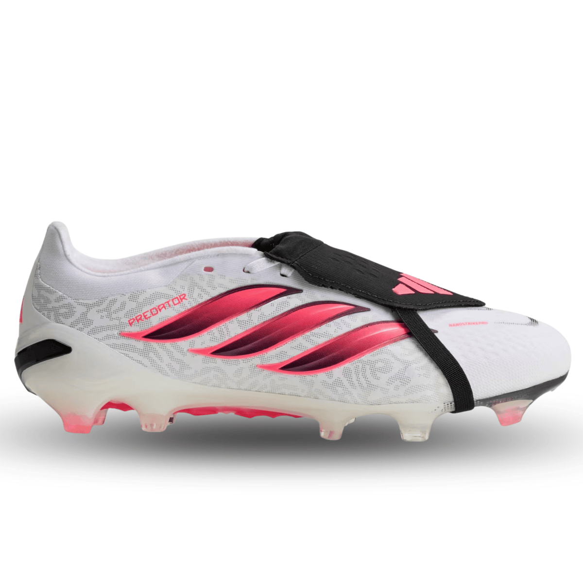 adidas Predator Pro FT Firm Ground Soccer Cleats (White/Solar Turbo) | SoccerWearhouse