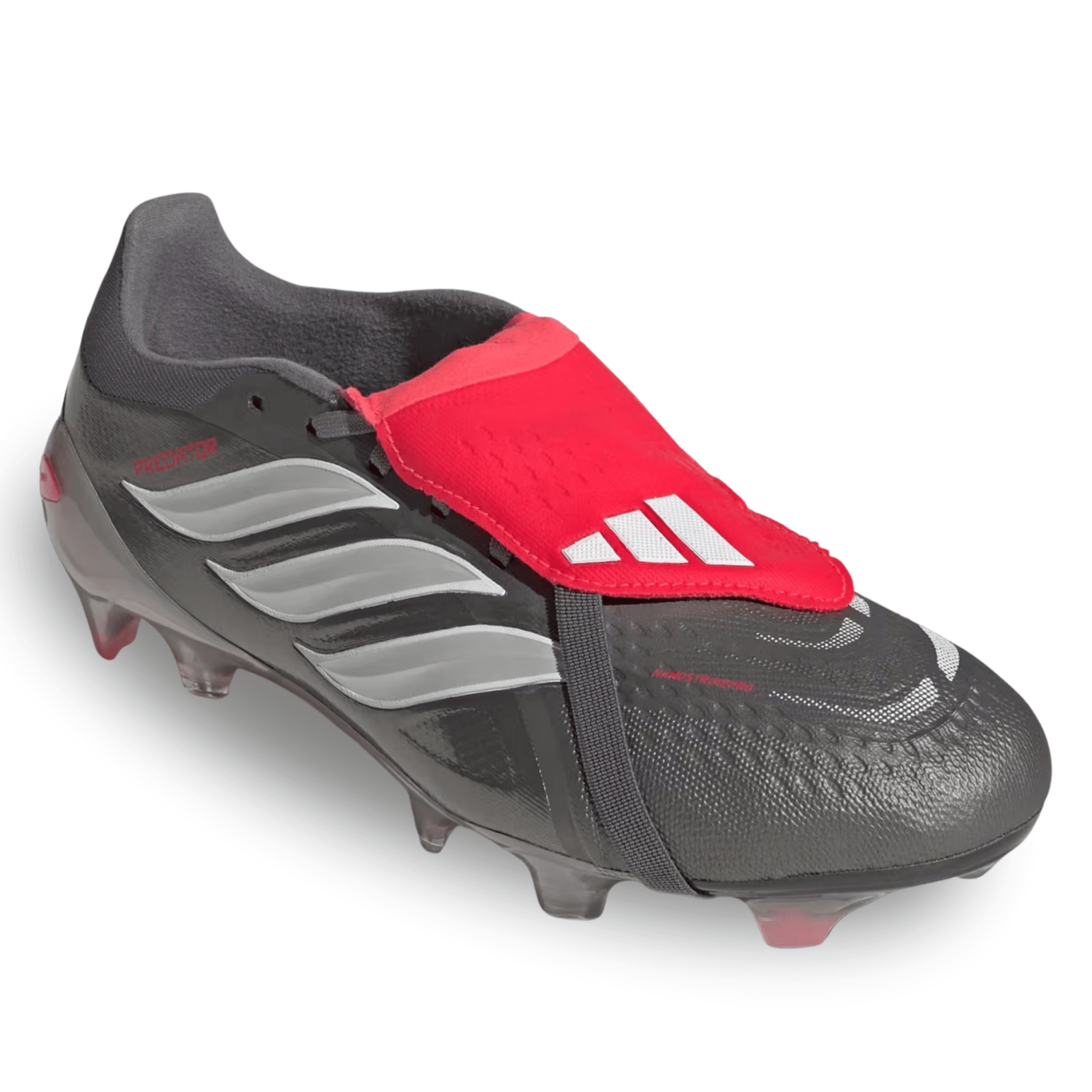 adidas Predator Pro FT Fold Tongue FG Soccer Cleats (Iron Metallic/Zer