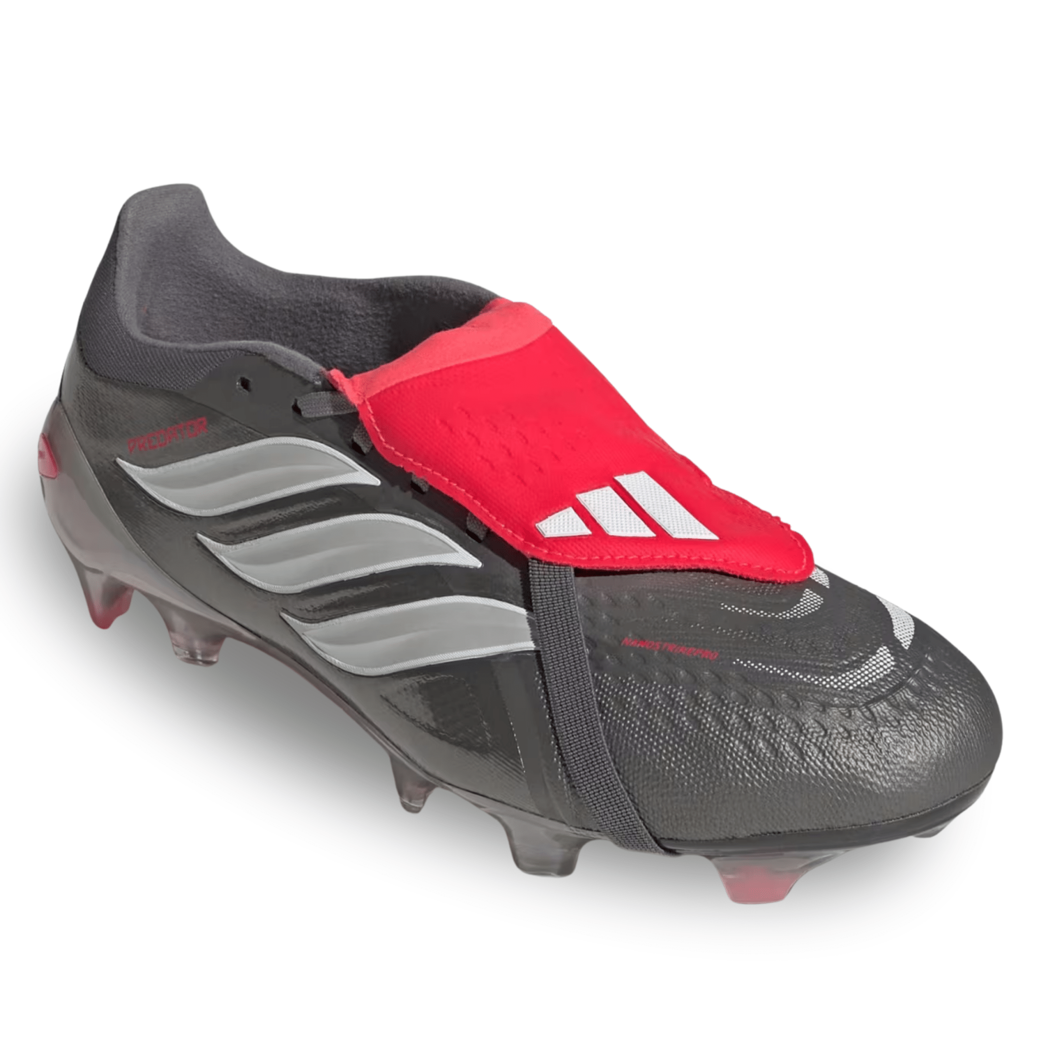 adidas Predator Pro FT Fold Tongue FG Soccer Cleats (Iron Metallic/Zer