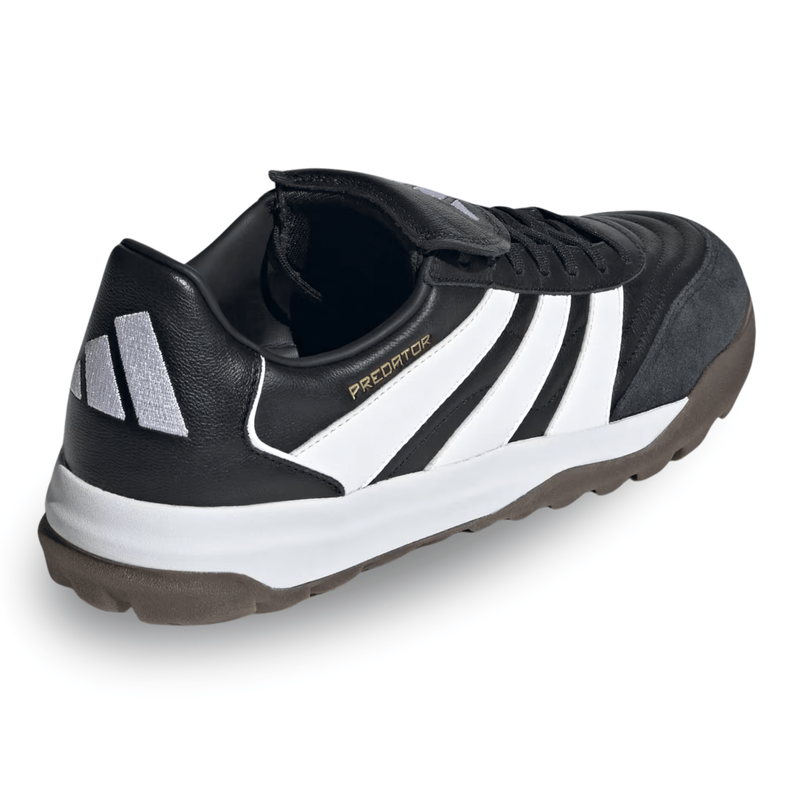 adidas Predator Turf Trainer (Black/White/Gold Metallic) | SoccerWearhouse
