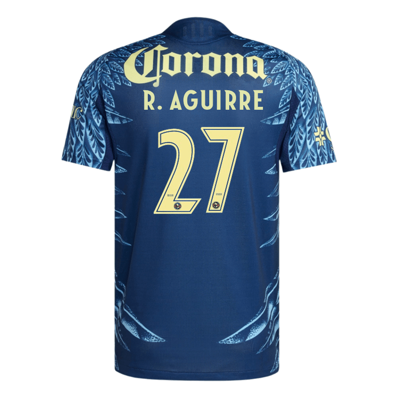adidas R. Aguirre Men's Club América 25/26 Authentic Away Jersey (Blue) | SoccerWearhouse