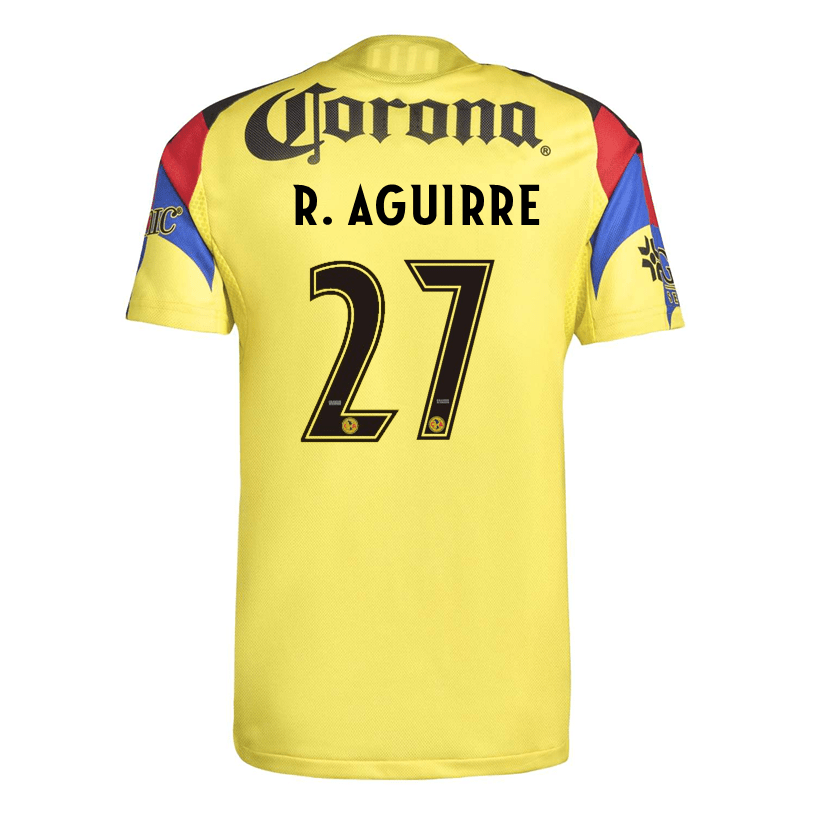 adidas R. Aguirre Men's Club America 25/26 Authentic Home Jersey (Yellow) | SoccerWearhouse