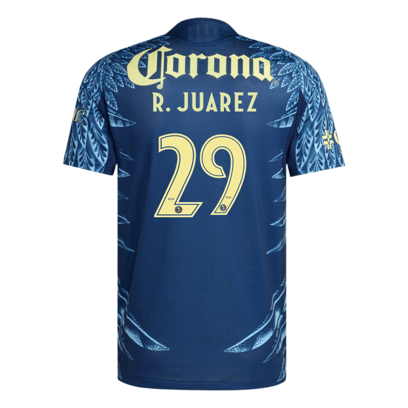 adidas R. Juarez Men's Club América 25/26 Authentic Away Jersey (Blue) | SoccerWearhouse