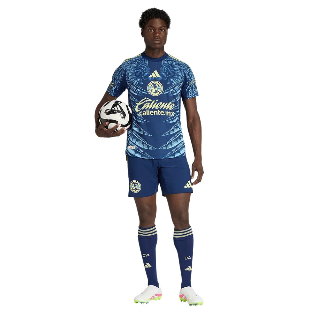 adidas R. Juarez Men's Club América 25/26 Authentic Away Jersey (Blue) | SoccerWearhouse