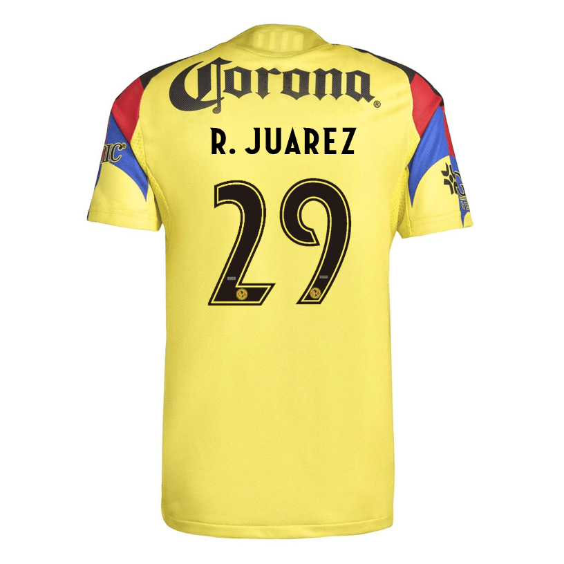 adidas R. Juarez Men's Club America 25/26 Authentic Home Jersey (Yellow) | SoccerWearhouse