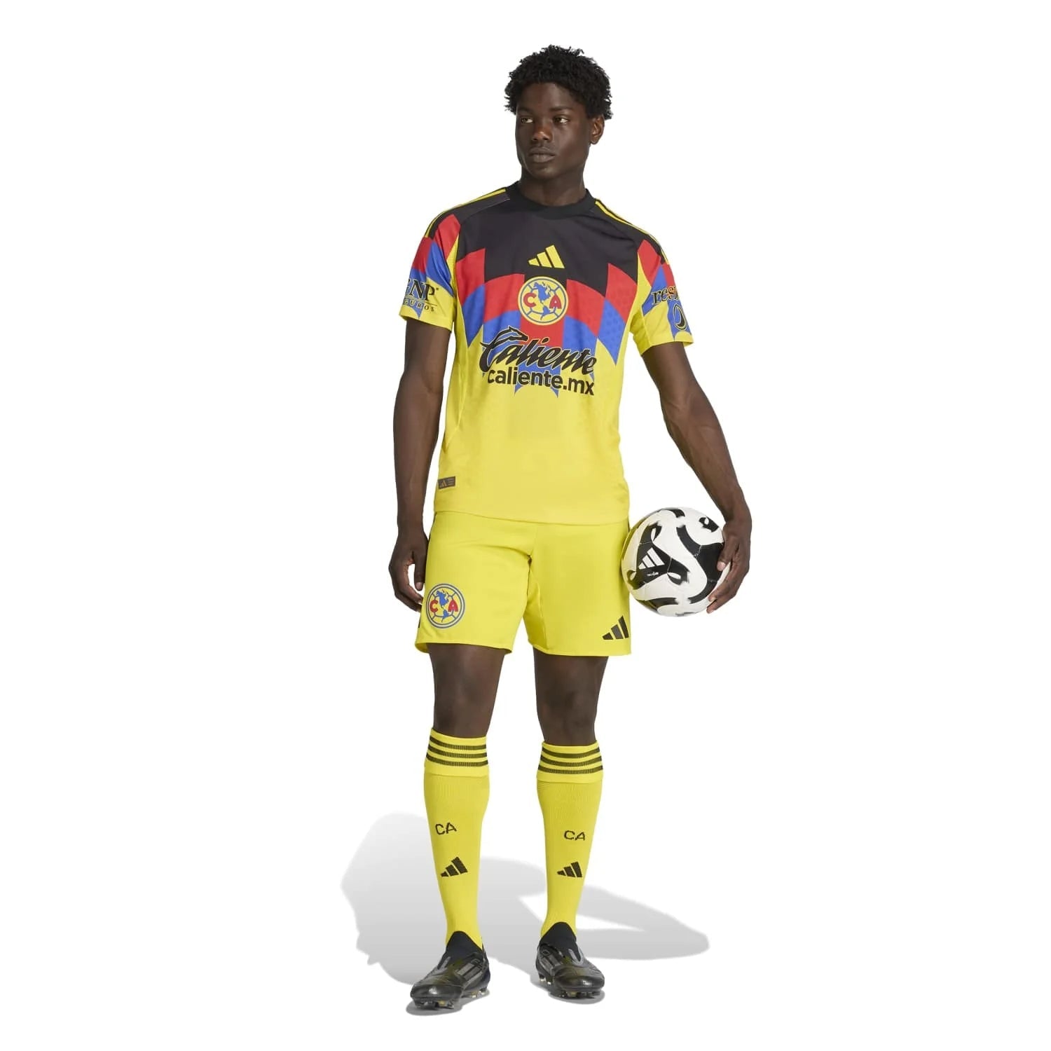 adidas R. Juarez Men's Club America 25/26 Authentic Home Jersey (Yellow) | SoccerWearhouse