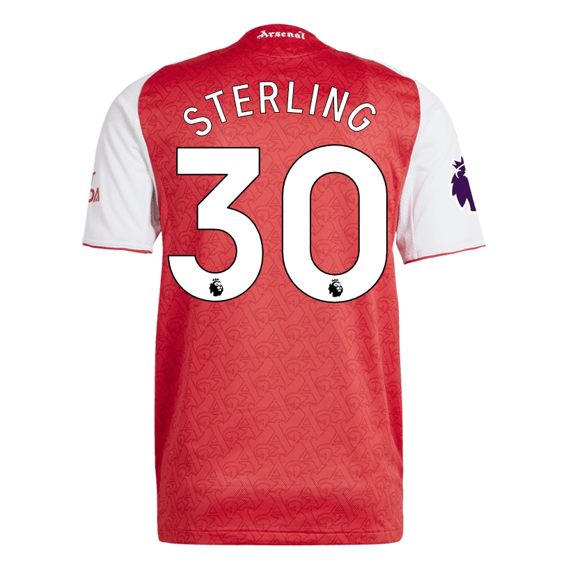adidas Raheem Sterling Arsenal FC Authentic Home Jersey 25/26 w/ EPL Patch (Better Scarlet/White | SoccerWearhouse