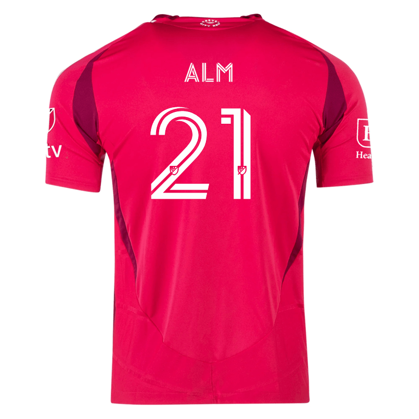 adidas Rasmus Alm St. Louis FC Authentic Home Jersey 25/26 (Power Pink) | SoccerWearhouse