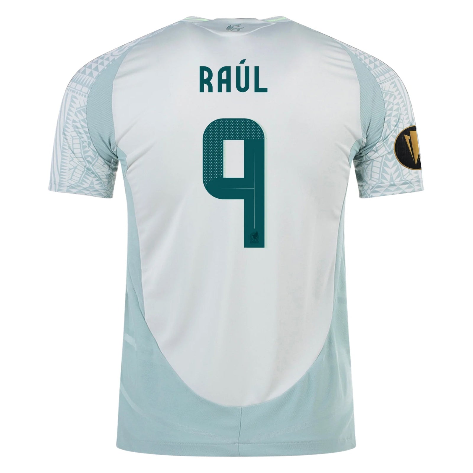 adidas Raul Jimenez Mexico Authentic Away Jersey 24/25 w/ Gold Cup 2025 Patches (Linen Green) | SoccerWearhouse