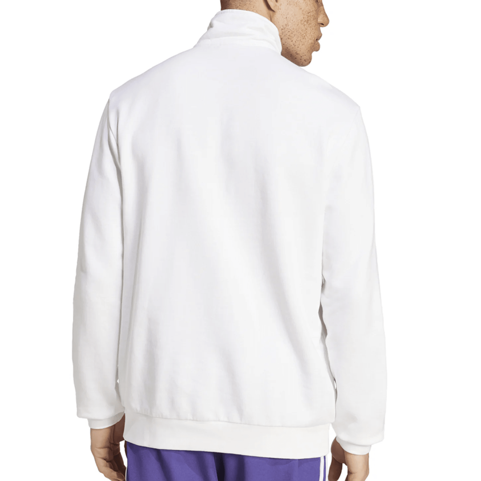 adidas Real Madrid 2025 Icon Half Zip Top Jacket (White) | SoccerWearhouse