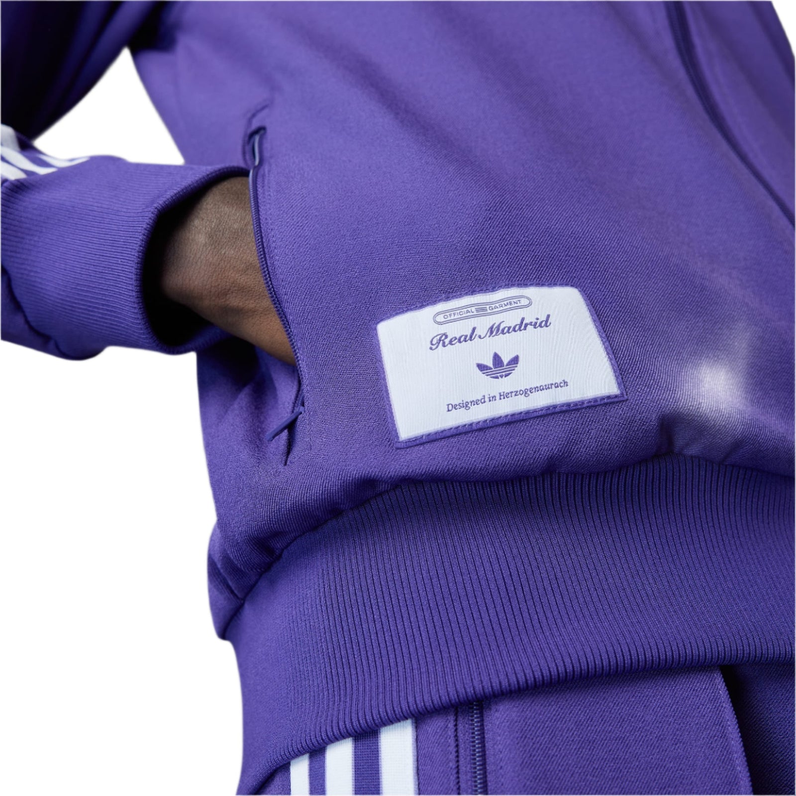 adidas Real Madrid 2025 Icon Track Top Jacket (Purple) | SoccerWearhouse