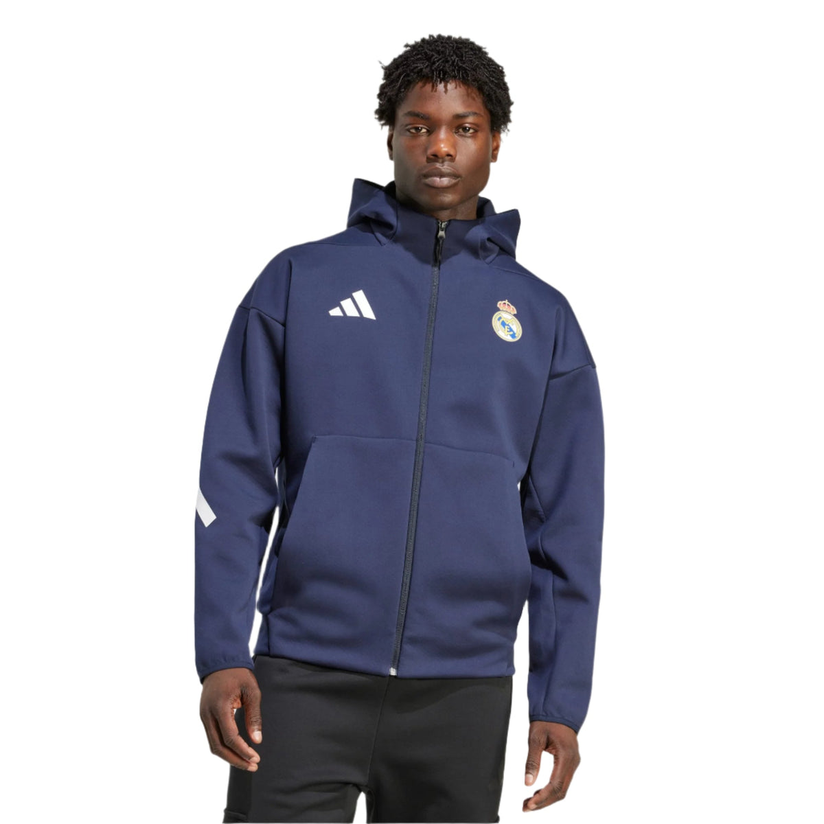 adidas Real Madrid 25/26 Anthem Jacket (Legend Ink) | SoccerWearhouse