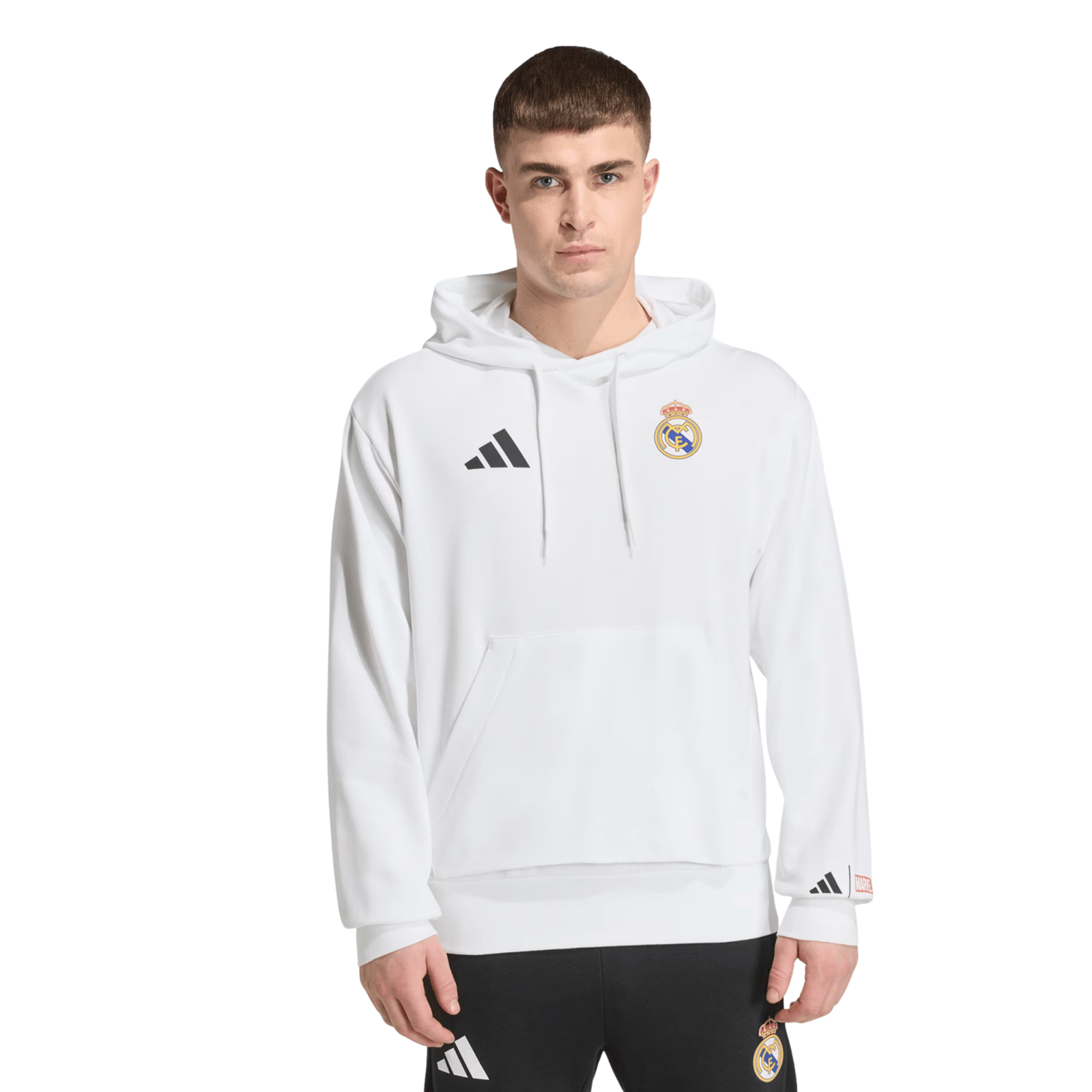 adidas Real Madrid 25/26 Avengers Hoodie (White) | SoccerWearhouse