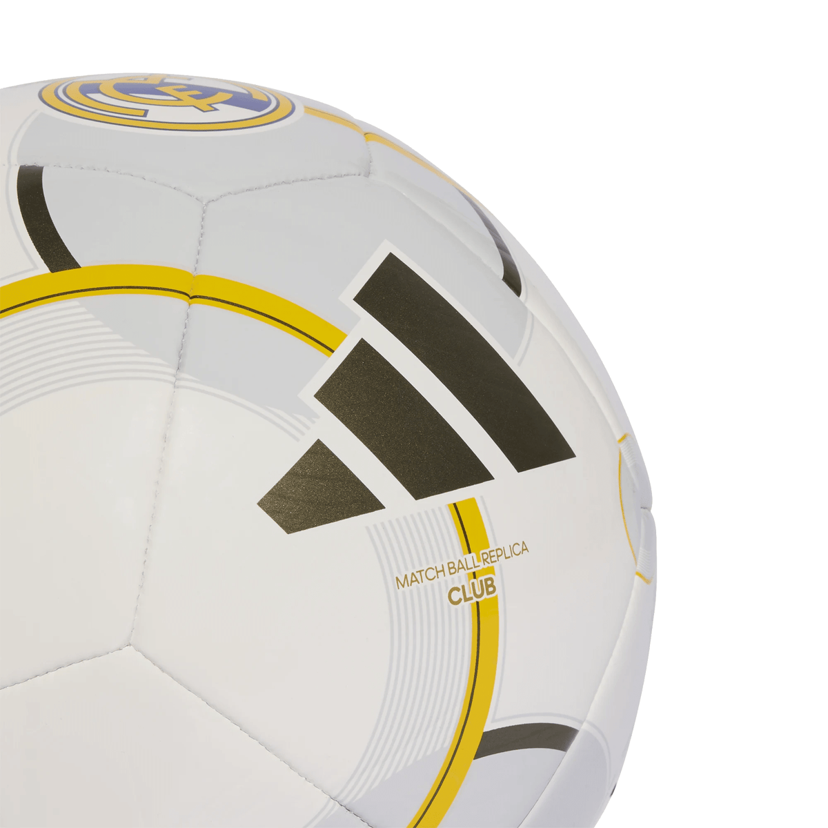 adidas Real Madrid 25/26 Club Mini Ball (White/Gold/Grey) | SoccerWearhouse