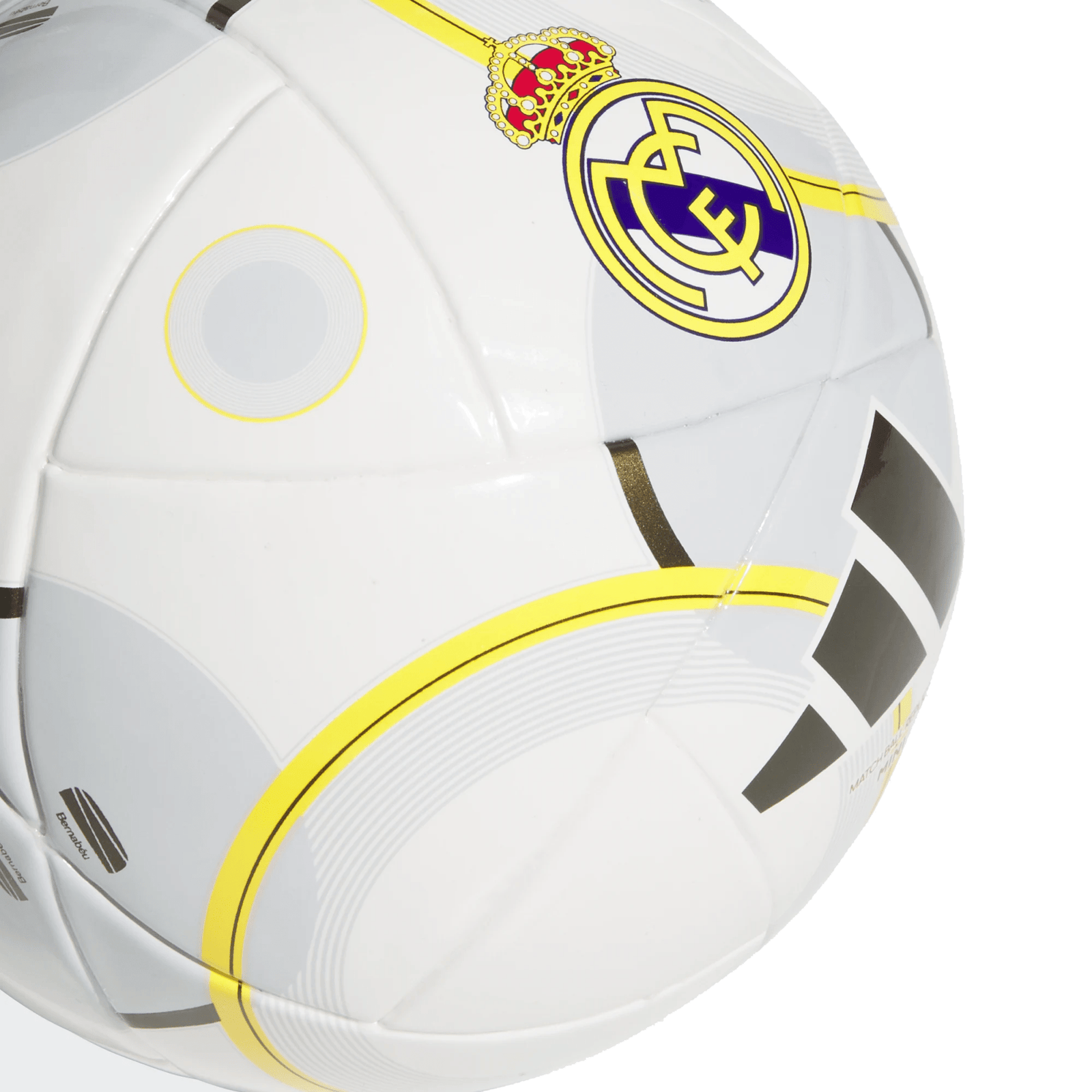 adidas Real Madrid 25/26 Club Mini Ball (White/Gold/Grey) | SoccerWearhouse