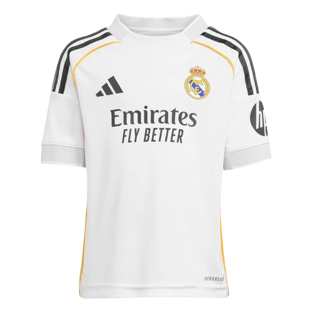 adidas Real Madrid 25/26 Mini Home Jersey (White) | SoccerWearhouse