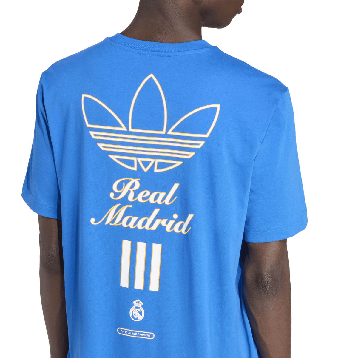 adidas Real Madrid 25/26 Terrace Icons Graphic T-Shirt (Blue) | SoccerWearhouse