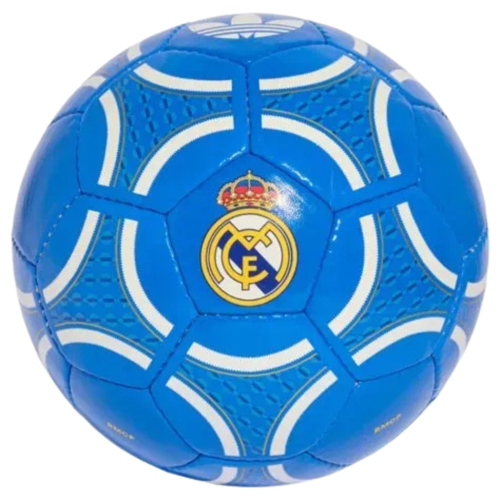 adidas Real Madrid 25/26 Trefoil Club Ball (Ray Blue/White/Gold) | SoccerWearhouse